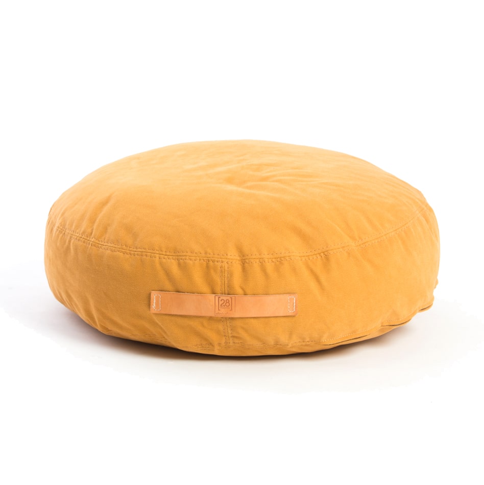 Round Canvas Dog Bed With Handle