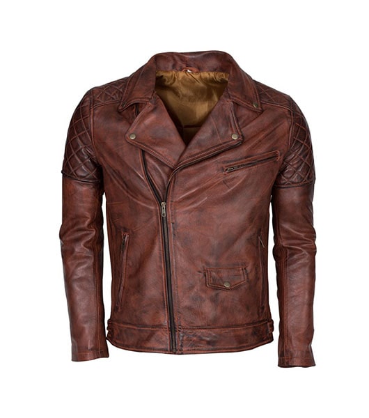 Men Biker Motorcycle Winter Leather