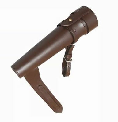 Brown Saddle Leather & Steel