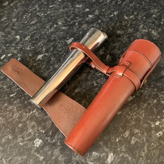 Tan Leather Flask